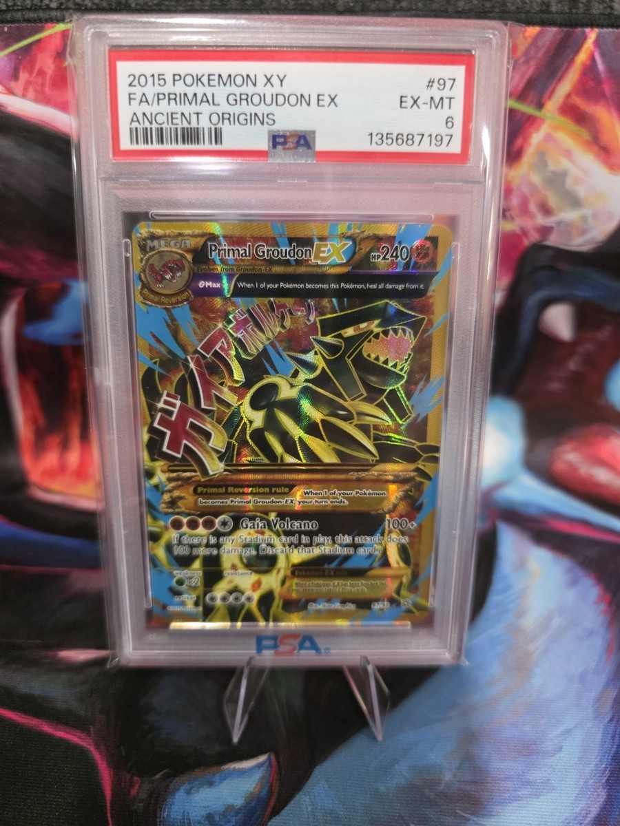 Primal Groudon EX (Shiny Full Art) 97/98 XY - Ancient Origins Holo
