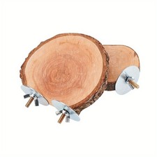 1bag wood Bird Standing Lever Pet Supplies with Iron Findings