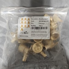 Lead Free Brass Drop Ear Elbow Pipe Fittings 90 1/2" x 1/2" 10pcs