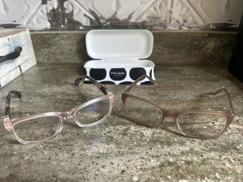 Lot Of 2 Eyeglasses Frames Kate Spade And Badgley Mischka