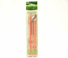Clover Set of 2 Jumbo Double Ended Stitch Holders 6.5" Long - Needle 11-15 NEW