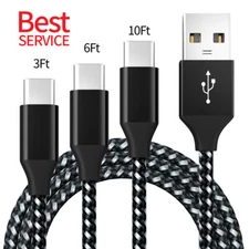For iPhone15/14/13/12/11/Pro/11/X Android 3Pack 6ft Phone Charger Charging Cable