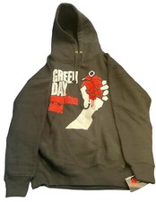 Unisex Green Day American Idiot Hoodie Black New  Official Rock Merch Sz S NWT