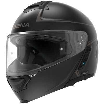 Sena Impulse Klapphelm Motorradhelm Matt-Schwarz Kommunikationssystem incl.22.06