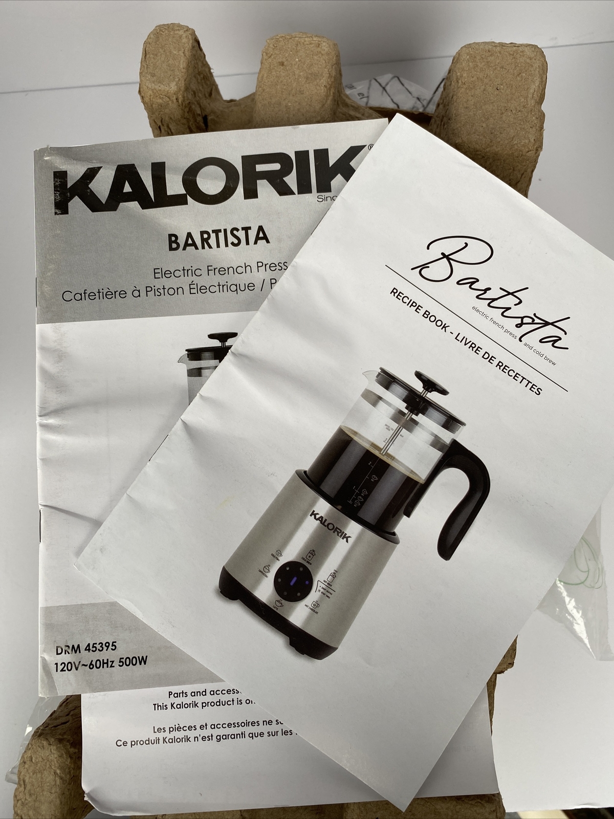 Kalorik Bartista Electric French Press and Drink Maker (DRM 45395 SS)