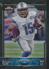 2015 Topps Chrome Golden Tate REFRACTOR #/299 Detroit Lions Notre Dame