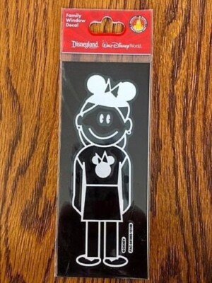 Disney Mom, Teen or Girl w/ Mickey Ears Auto Decal / Window Cling New in Package
