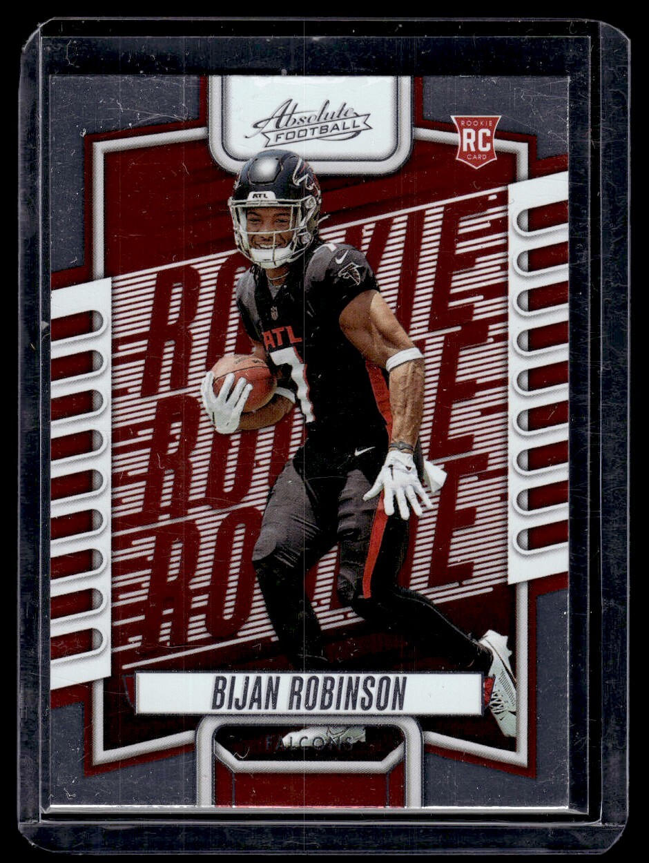 Bijan Robinson 2023 Panini Absolute Blue RC #106 Atlanta Falcons Rookie Card