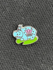 Tiny Kingdom Pin Series 3 It's A Small World Blue Hippo LR Wdw Walt Disney World