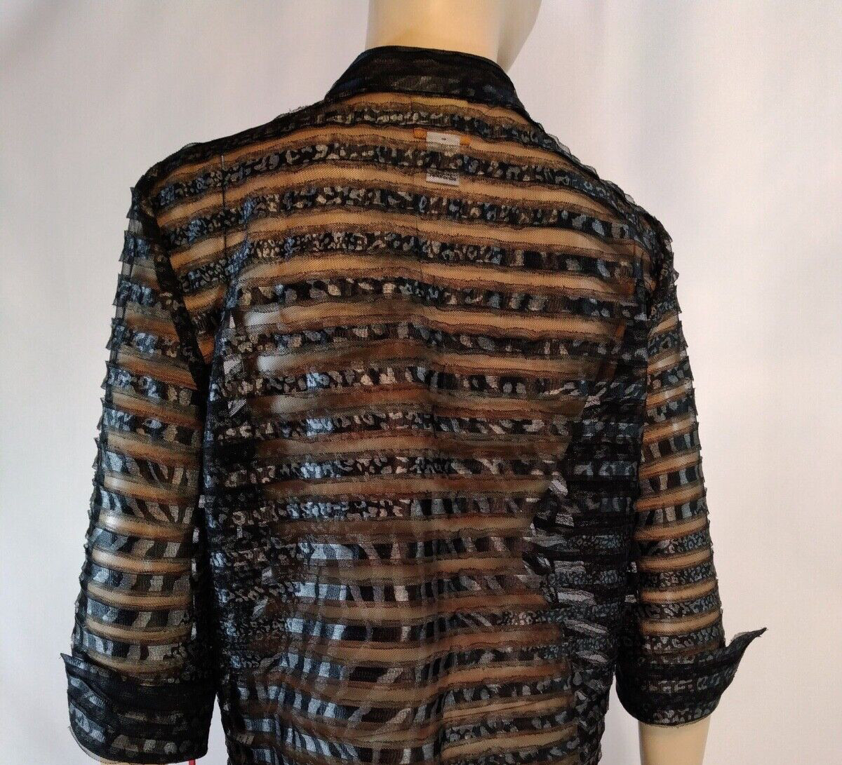 Ruby Rd. Black Button Down Blouse Womens 18 Semi … - image 6