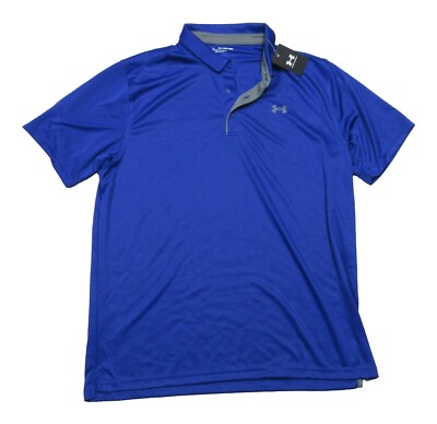 Under Armour Men's Royal Blue UA Tech Short Sleeve Golf Polo