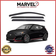 Out-Channel Window Visor Rain Guard Deflectors for Hyundai Veloster 2019-2021