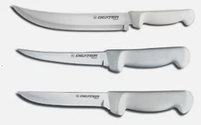Dexter Russell 3 Piece Knife Combo Set Chef Steak Boning Cutlery Butcher