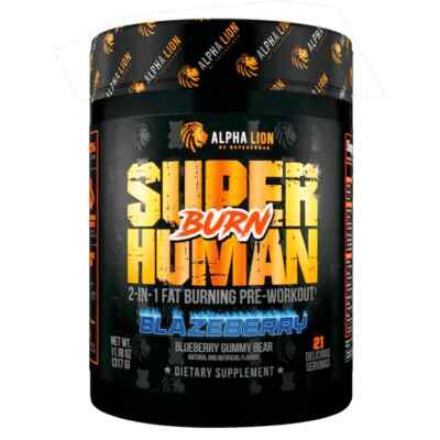 Alpha Lion Superhuman BURN Fat Burner Thermogenic Weight Loss 21 Full Servings