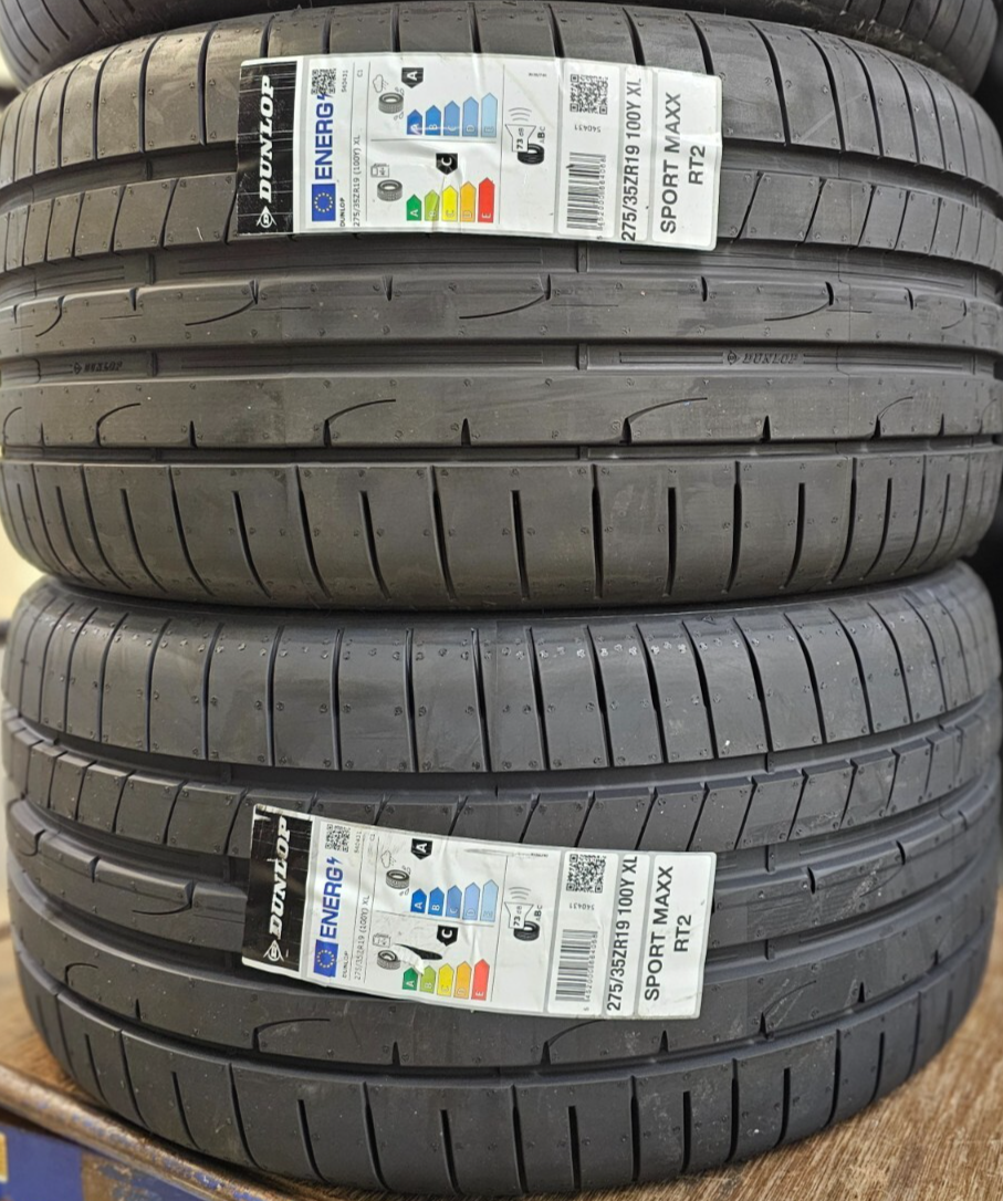 2X NEW DUNLOP SPORT MAXX RT2 275/35 ZR19 XL 100Y TYRES 275 35 19 