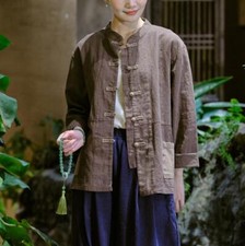 New Retro Women's Chinese Style Tang Suit Coat Kung Fu Tai Chi Wing Chun Jacket