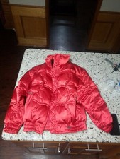 Vintage Head Skiwear Womens Size 10 Red Shiney Ski Jacket Ladies Puffer Coat