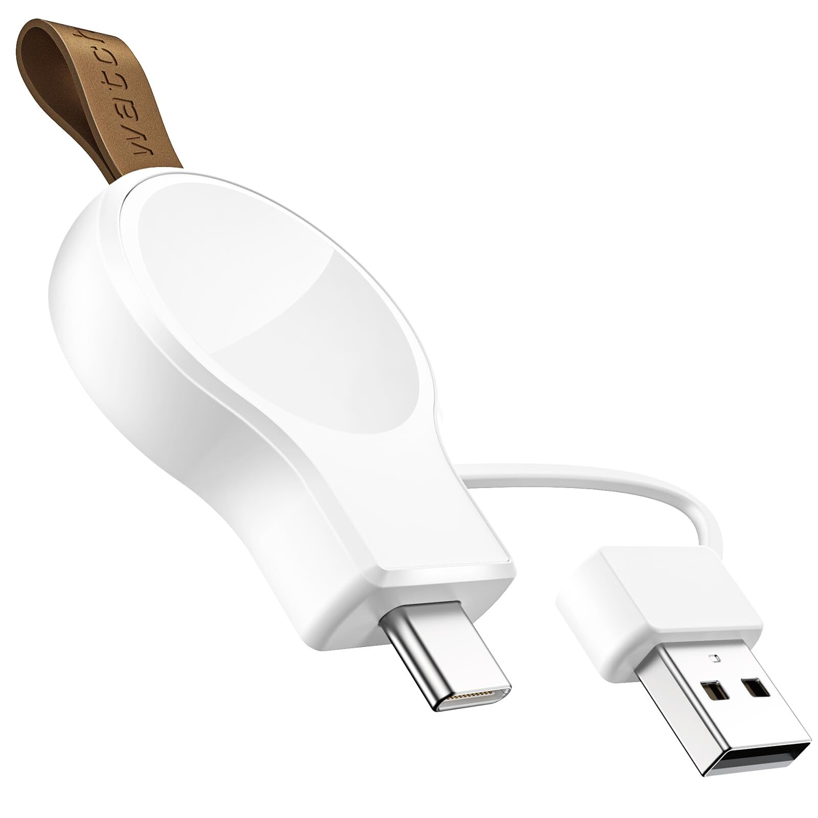 NEWDERY Charger for Apple Watch Magnetic USB C&USB A Portable Wireless iWatch...