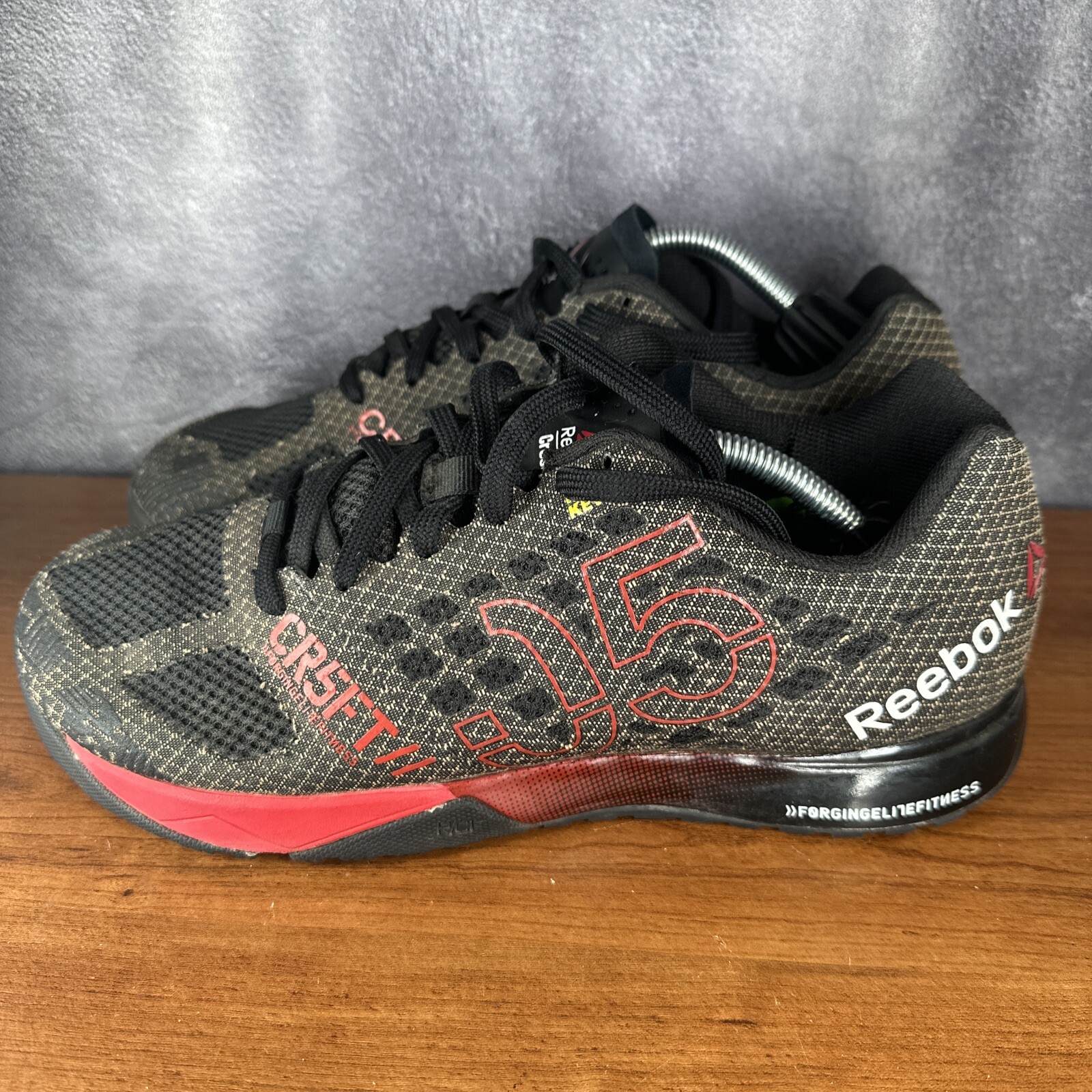Reebok Mens Crossfit Nano 5.0 AQ9343 Black Running Sh… Gem