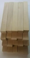 1" x 1" x 8" Basswood Carving Wood Blocks Craft Lumber *KILN DRIED* Brand New .