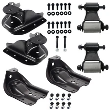 For K1500/2500/3500 FORWARD & REARWARD Leaf Spring Shackle & Bracket Hanger Set