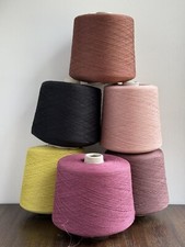 87 Organic Linen 10 Polyamide 3 Elastic Italy 1/22nm Super Fine Yarn Cone