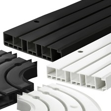 Gardinenschiene Flächenvorhangschiene Schiebevorhang Deckenschiene Gardine PVC