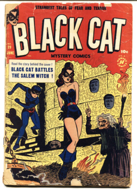Black Cat #29 1957- Lee Elias -Horror-Golden-Age comic book | eBay