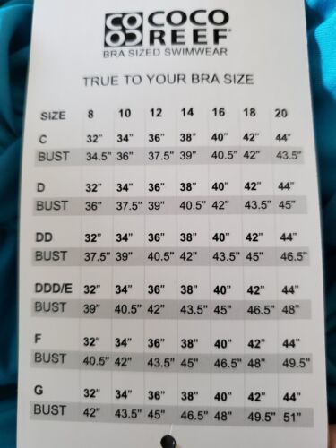 New COCO REEF Brown Zebra Print Bra Sized Underwire T Back Tankini 34DD MSRP $98 - Picture 5 of 5