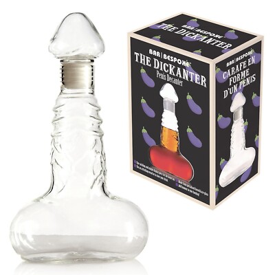 Dickanter Getränke Dekanter Neuheit Geschenk Whisky Schnaps Glas Spender 500ml UK