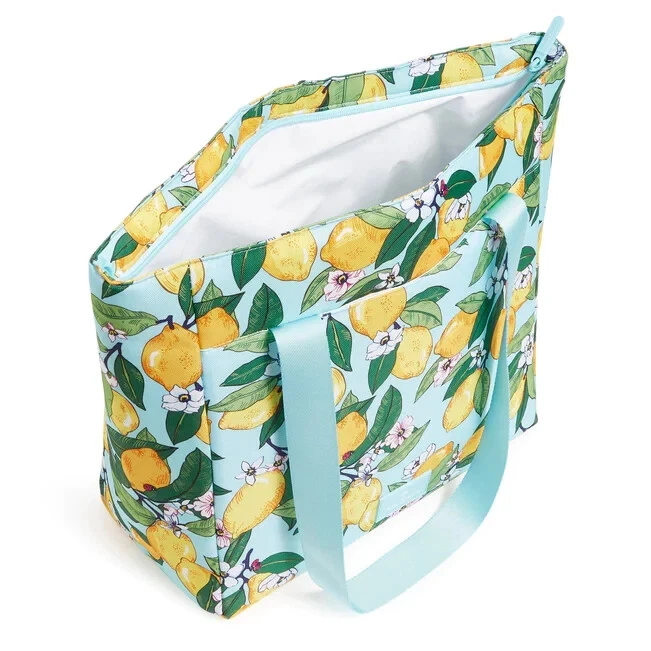 Vera Bradley Lighten Up Large Cooler Bag Lemon Grove NWT Lunch