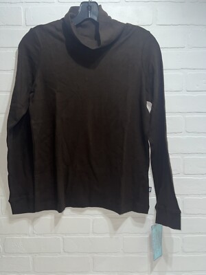 NWT! City Threads Unisex Boys and Girls Soft Cotton Turtleneck Brown Size 16