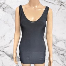 BNWT Nasty Gal Black Knot Detail Double Slinky Mini Dress Size 8 