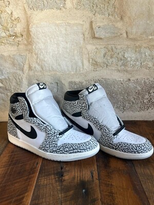 Size 13 - Air Jordan 1 Retro OG High White Cement