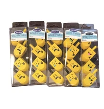 Rite Lite - Emoji Wood Dreidels 5 Sets Hand Painted