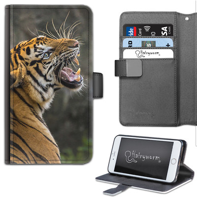 Tiger Rauschen Handyhülle P U Leder Flip Case ; Cover Samsung ; Apple ; sony