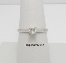 1/3CT Natural Princess Diamond Engagement Wedding Bridal Ring 14K White Gold