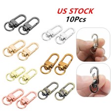 10Pcs Swivel Clasps Metal Trigger Hook Lanyards Buckle for Backpack Ornaments