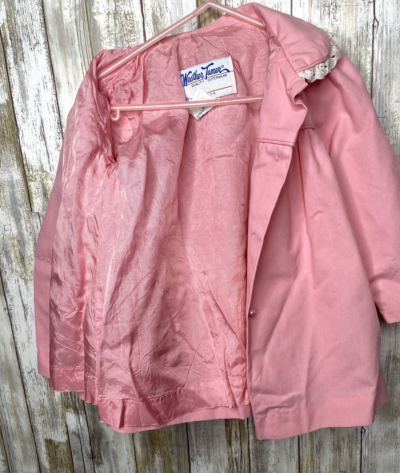 Weather Tamer Toddler Size 3T Pink Fancy Vintage Coat eBay