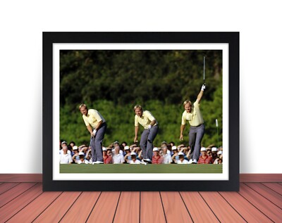 Framed JACK NICKLAUS Golf Photo Picture 1986 MASTERS Putt Augusta 8x10 11x14 /W5