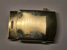 US MILITARY BRASS BELT BUCKLE MARKED IG