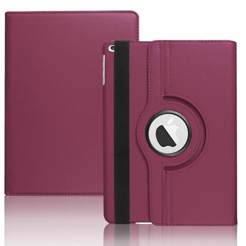For iPad Pro 12.9 11 10.9 10.2 10.5 9.7 Smart Stand 360 Rotating PU Leather Case - Picture 25 of 70