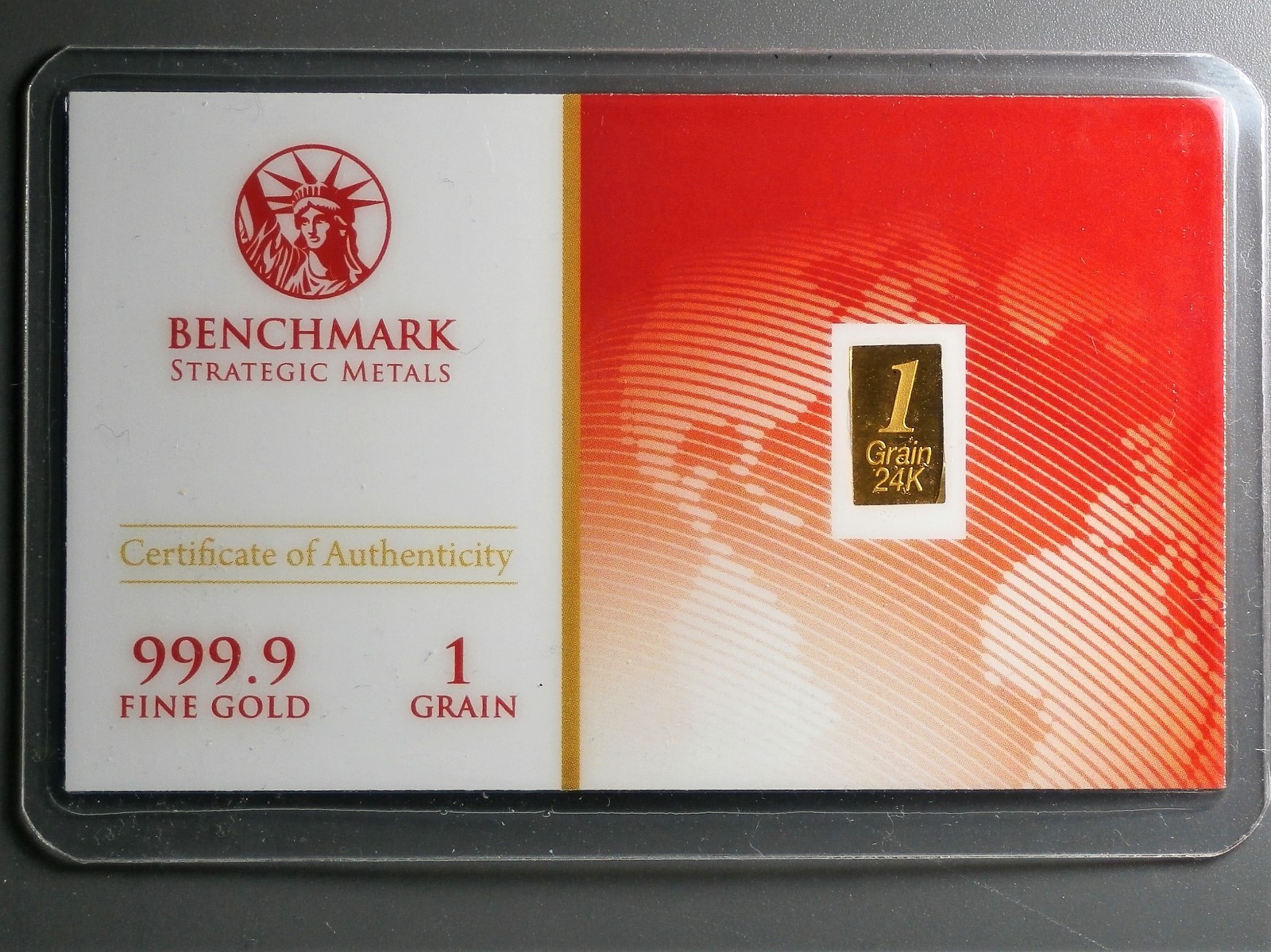 1/8th Gram Bar 24K 999.9 Fine Gold Bullion In Sealed Cert Card - Foto 12