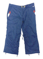 Womens Nike Vintage 2006 Capri 107338 410 Dark Navy Blue Red Polyester Pants