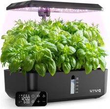 Indoor Hydroponics System with LED Grow Light and 12 Pods for Herbs