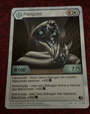 Bakugan Brawler Game Karte - Fangzor -, sammeln, rar