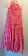 Free People Maxi Sundress Color Salmon Open Back Size Small  NWT