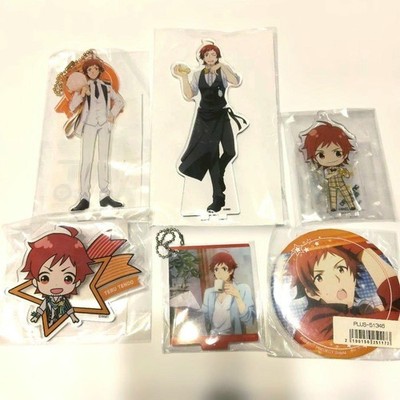 Ensemble Stars! Teru Tendou 6pc AniCafe: Acrylic Stand + Pins/Badges, Mixed
