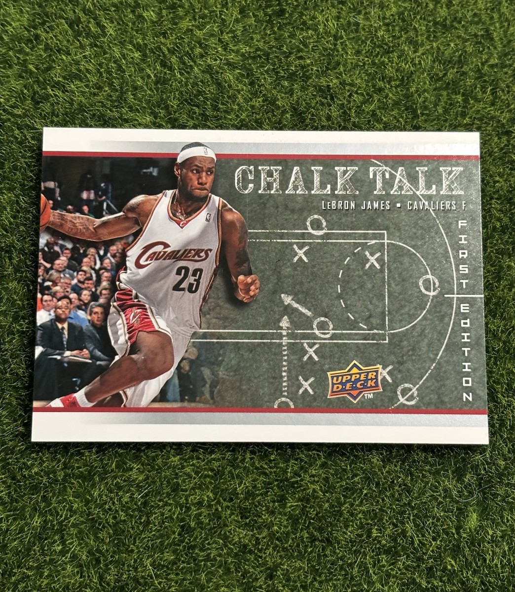 lebron james first edition card 2008-09 Upper Deck First Edition LeBron James Chalk Talk #CT-5 Cavaliers