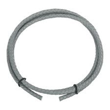 Braided Leather Cord, 5mm 1.1 Yard for Jewelry Making, Light Gray, 1m